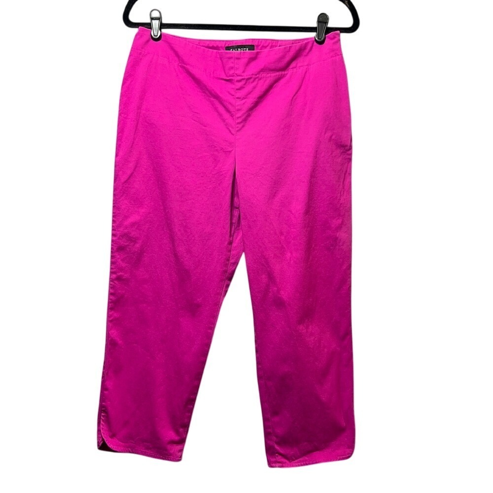 Talbots Petites Heritage‎ Cropped Pants 10P Hot Pink Cotton Blend